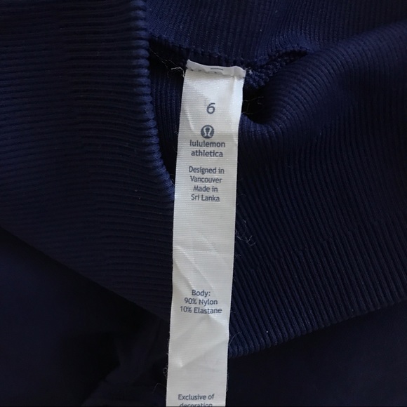 Lululemon Navy Blue 24” Ruched Leggings - Picture 8 of 8